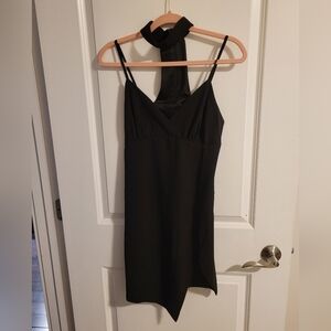 Dance & Marvel Black dress with choker collar